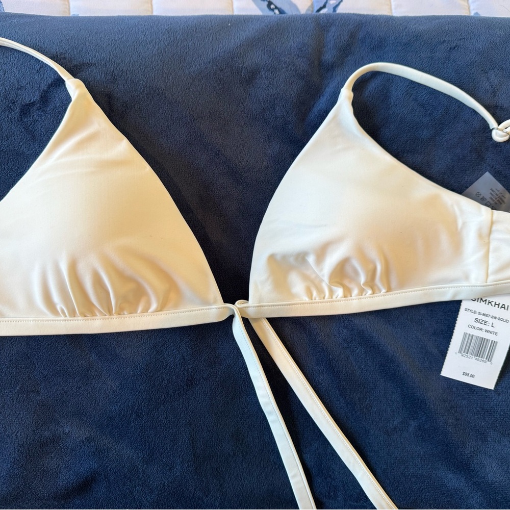 Women's Cream Bikini Top